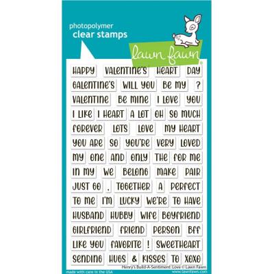 Lawn Fawn Stempel - Henry's Build-a-Sentiment: Love